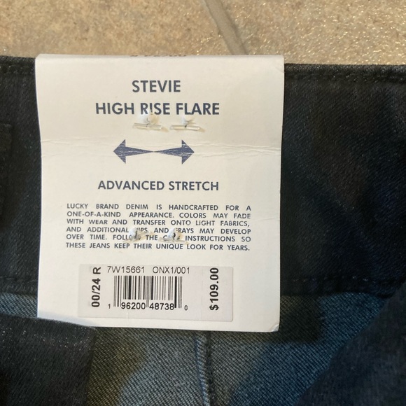 Lucky Brand Stevie high rise flare size 00/24R - Picture 4 of 5